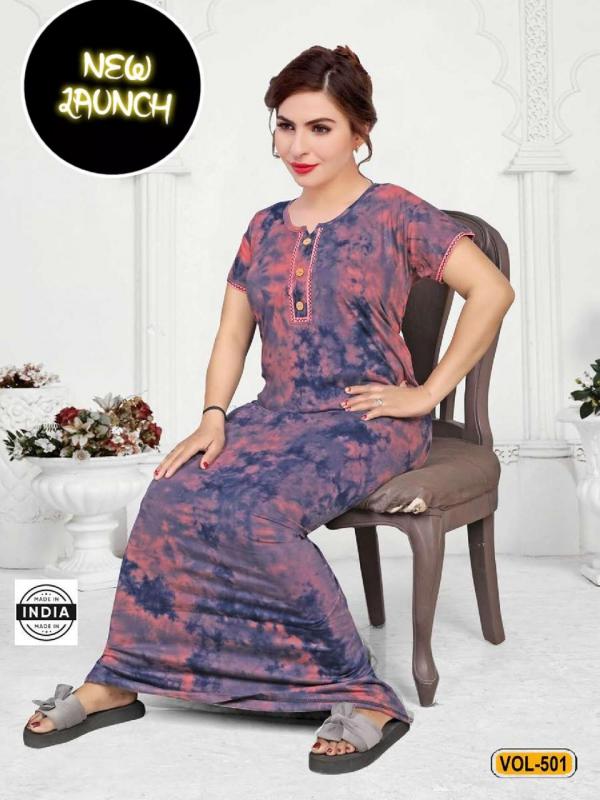 Summer Special Nighty Gown Vol 501 Cotton Exclusive Designer Collection